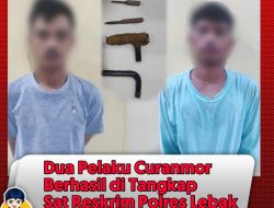 Dua Pelaku Curanmor berhasil di Tangkap Sat Reskrim Polres Lebak