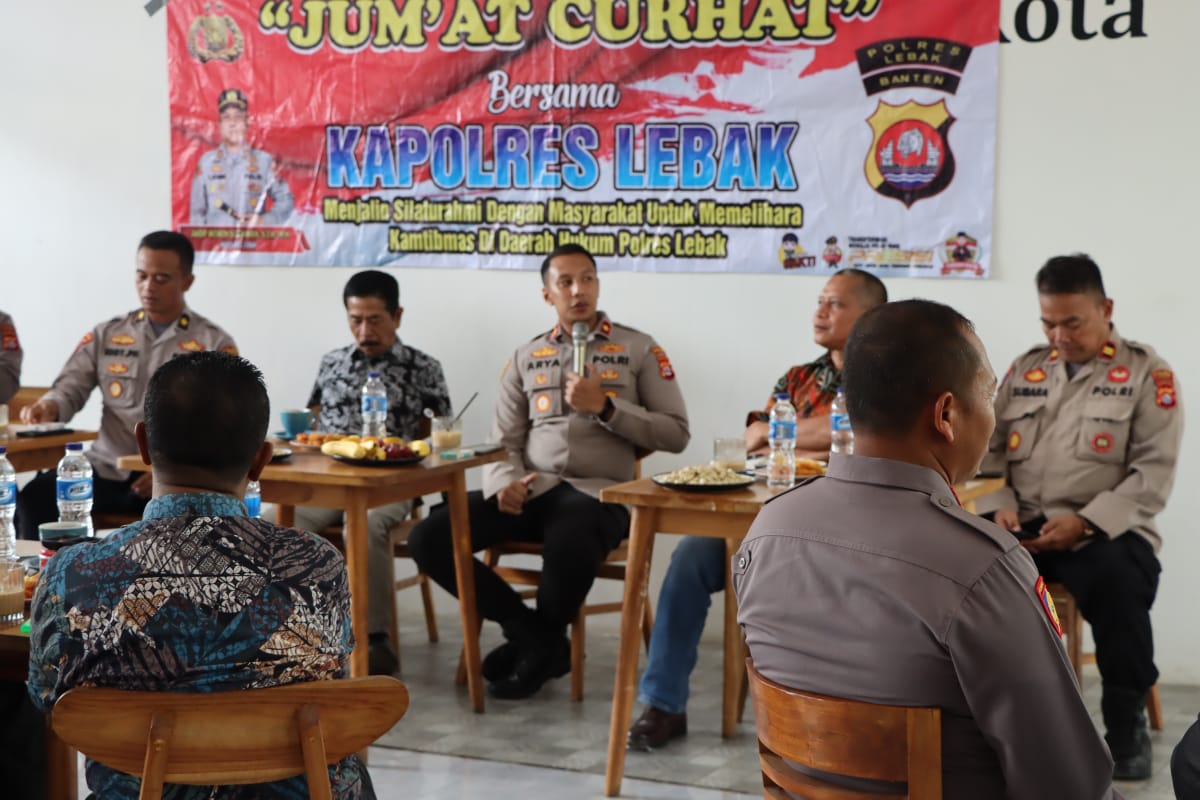 Jalin Silaturahmi dengan Forum HRD Lebak, Jum’at Curhat Bersama Kapolres Lebak