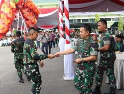 TIM BARONGSAI YONIF 147/KGJ TAMPIL DALAM KUNKER KASAD DI MAKODAM II/SRIWIJAYA, PALEMBANG