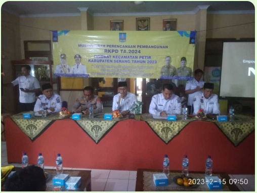 Kecamatan Petir Gelar Musrenbang RKPD 2024