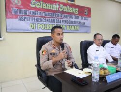 Polda Lampung Lakukan Audit Kinerja Tahap I TA 2023 di Polres Way Kanan