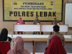 Kabag SDM Polres Lebak Pimpin Sidang Pembinaan Pra Nikah Personil Polres Lebak