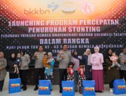 Kapolda Sulsel Launching Program Percepatan Penurunan Stunting Polda Sulsel*