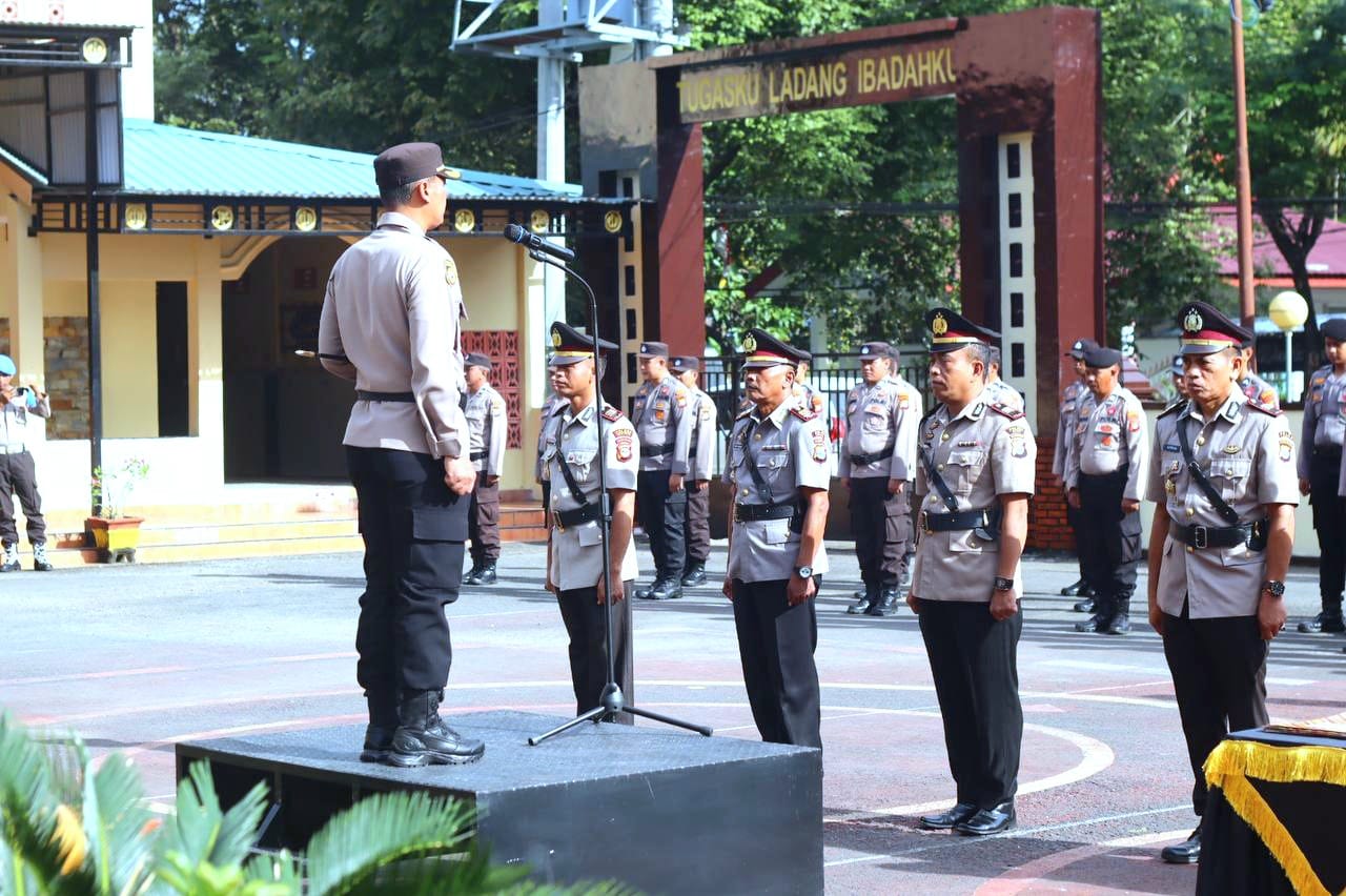 Kapolres Pimpin Sertijab Dua PJU dan Kapolsek Galut Polres Takalar