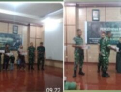 Kodim 0103/Aut serahkan bantuan dari Kasad Jenderal TNI Dudung Abdurachman untuk anak stunning. 