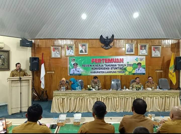 Wakil Bupati Lamtim Membuka Pertemuan Review Kinerja Tahun 2022