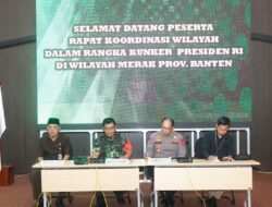 Danrem 064/MY Pimpin Rakor PAM Kunker Presiden RI Di Cilegon