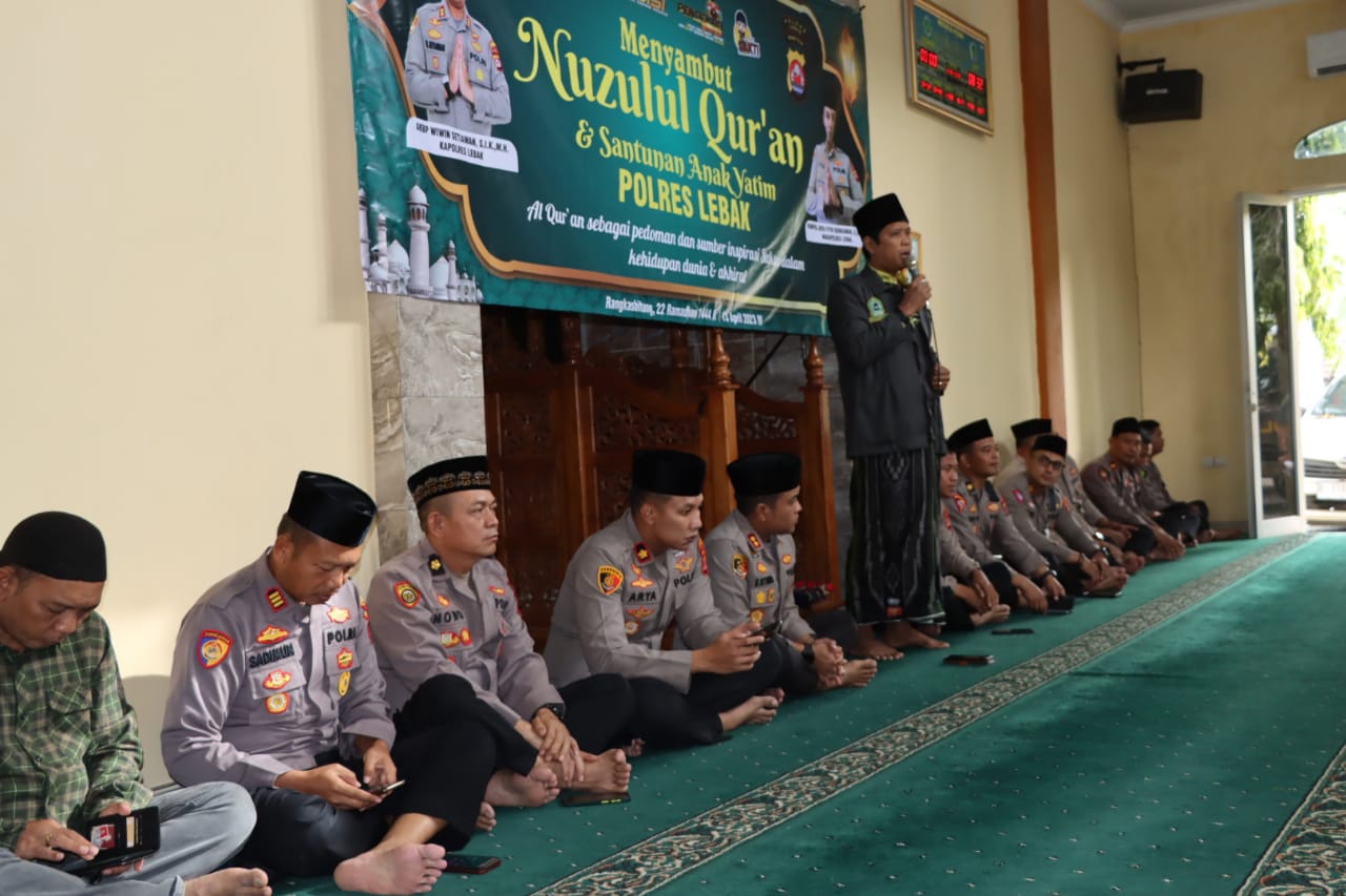 Peringati Nuzulul Qur’an, Kapolres Lebak berikan Santunan Anak Yatim