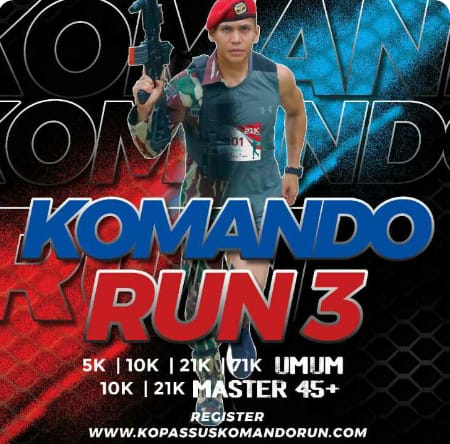 Event Akbar Komando Run 3 Kopassus, Terbuka Untuk Umum, Ini Persyaratannya