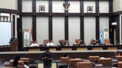 Rapat Paripurna XII Dalam Rangka Pembahasan Raperda Usulan eksekutif DPRD Kabupaten OKI Tahun 2023