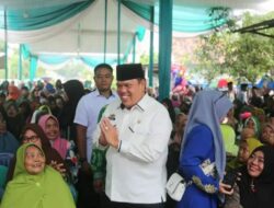 Wakil Bupati Lamtim Beri Sambutan Di Acara Pengajian Dalam Rangka Haflah Akhirussanah Madrasah Diniyah Hidayatul Mubarokah