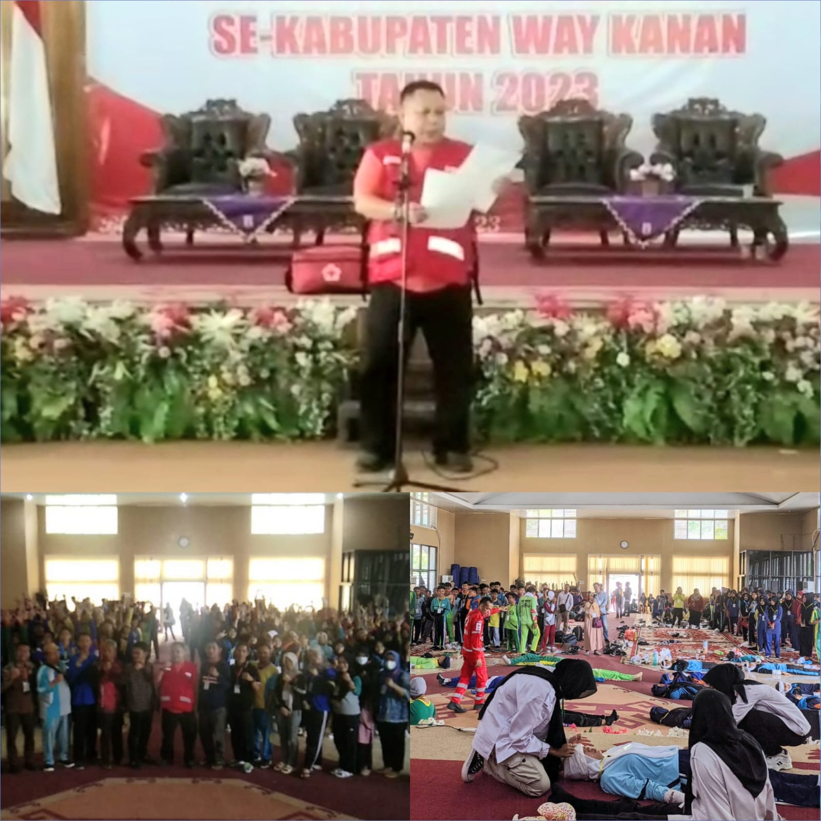 Sekretaris PMI Way Kanan lantik Pengurus Palang Merah Remaja Tingkat Madya / SLTP Sekab Way Kanan