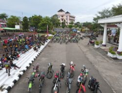 Polres Landak Amankan Event Motor Trail di Kota Ngabang