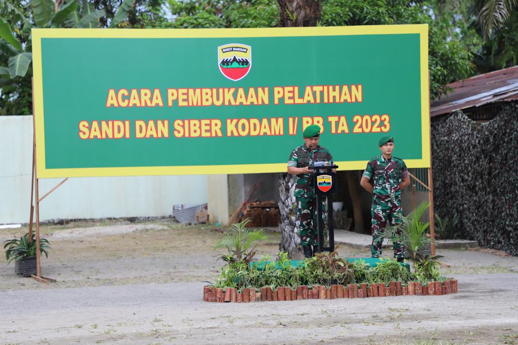 Tangkal Opini Negatif Terhadap TNI AD, Kodam I/BB Beri Prajurit Pelatihan Sandi dan Siber