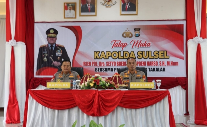 Kapolda Sulsel Kunjungan Kerja Ke Polres Takalar