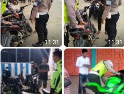 Sat Lantas Polres Aceh Timur, Kembali Amankan sejumlah Sepeda Motor Berknalpot Brong