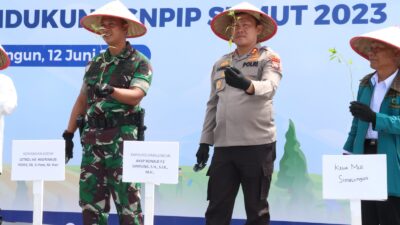 Kapolres Simalungun Ikuti Seremonial GBPM Guna Mendukung GNPIPSumut 2023