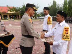 Wujudkan Pam Swakarsa Mandiri, Polres Aceh Timur Gelar Apel Satkamling