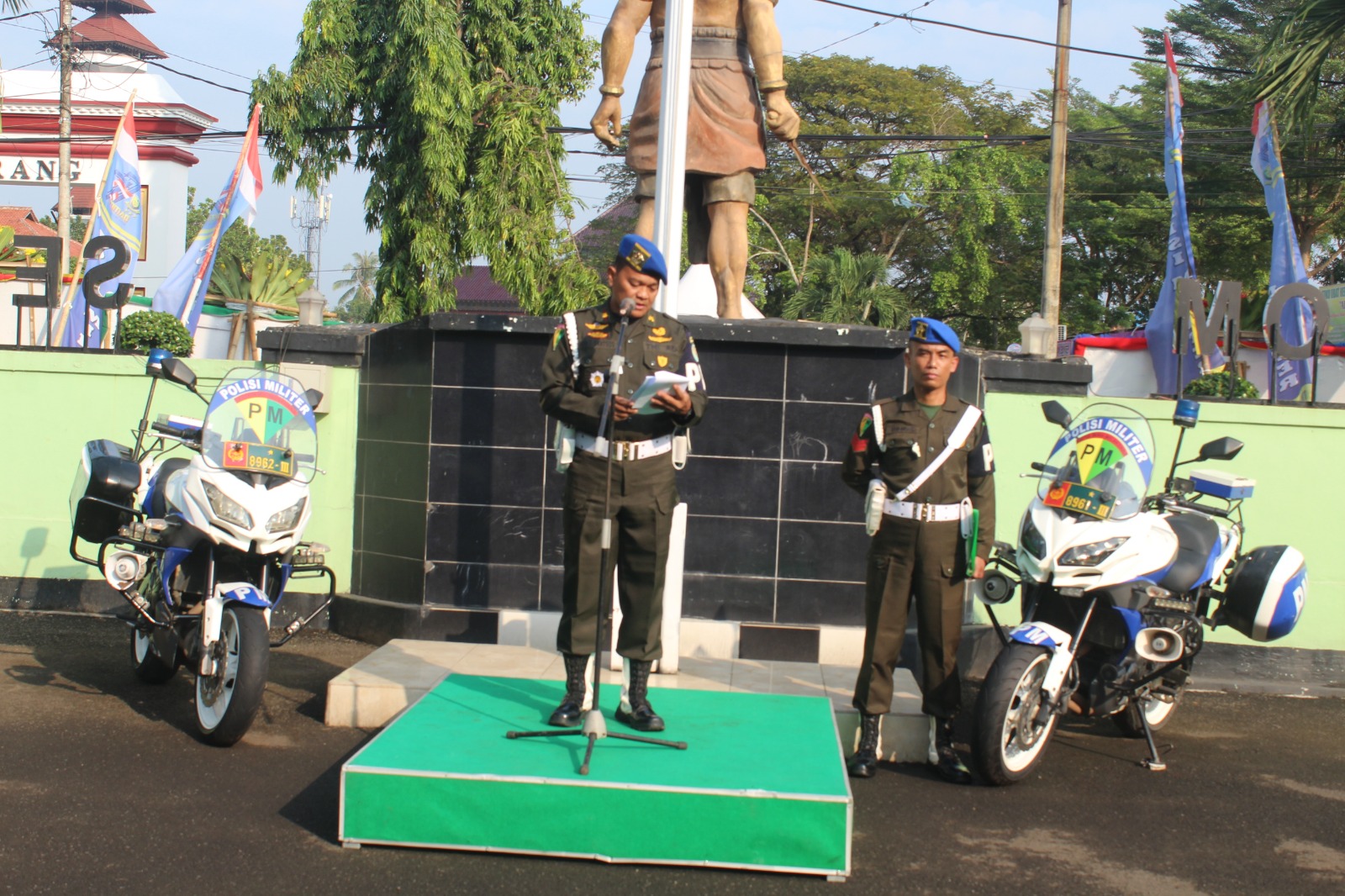 Peringati HUT Ke 77 Polisi Militer TNI AD, Denpom III/4 Serang Gelar Apel Corps   