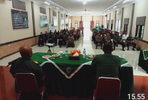 Kodim Aceh Utara melaksanakan Komunikasi Sosial bersama Keluarga Besar TNI