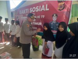 Polres Aceh Timur Bantu Puluhan Kitab Kuning dan Paket Sembako Untuk Dayah Baitul Huda Al-Aziziyah 