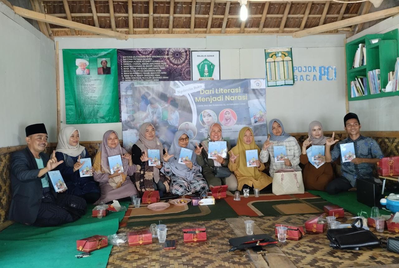 TBM KAMPUNG CiLAME GELAR DISKUSI PUBLIK “NGOBROLIN”BUKU DARI LITERASI MENJADI NARASI