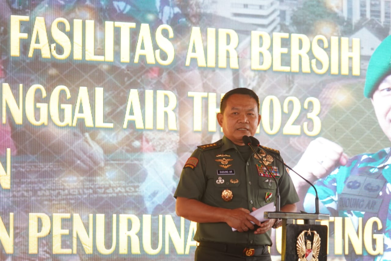 Peresmian Penggunaan Fasilitas Air Bersih Program TNI Manunggal Air di Lebak Disambut Sukacita Ribuan Warga