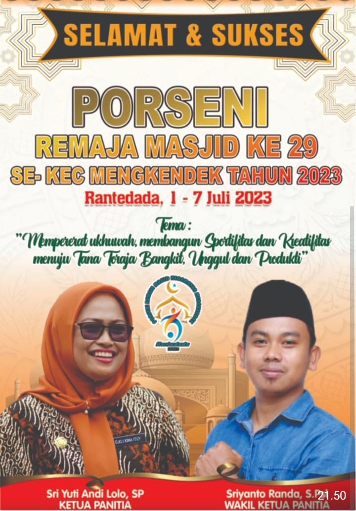 DPK BKPRMI Melaksanakan PORSENI Antar Remaja Mesjid Se Kec. Mengkendek Ke 29 Dengan Tema ” Mempererat Ukhuwah, Membangun Sportivitas, Kreativitas Menuju Tana Toraja Bangkit Dan Produktif.