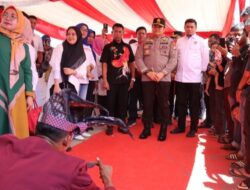 Kapolres Gowa bersama Forkopimda Hadiri Penyerahan Bantuan Rumah Kepada Personel Polri