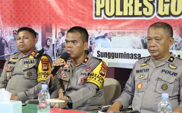 Wakapolres Gowa Pimpin Gelar Operasional dan Anev Kinerja Bulanan