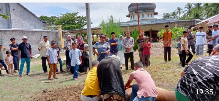 Idhul Adha 1444.H Mesjid Al-Iklhas Teupin Punti Sembelih 6 Ekor Hewan Qurban. 