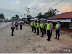 SAT Lantas Polres Muratara pimpin Apel bersama 