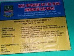 AWIBB Bekasi Raya Menyoroti Kegiatan Rehabilitasi Dan Pemeliharaan Puskesmas Sukaindah,Luput Dari Pengawasan