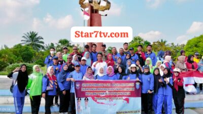 Pemkab OKI Bagikan Ribuan Bendera Merah Putih Secara Gratis Dalam Menyambut HUT Kemerdekaan RI