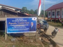 Perjuangkan Infrastrutur Jalan, Warga Melawi Beri Ucapan Terimakasih Kepada Anggota DPR RI Syarif Abdullah Alkadrie.