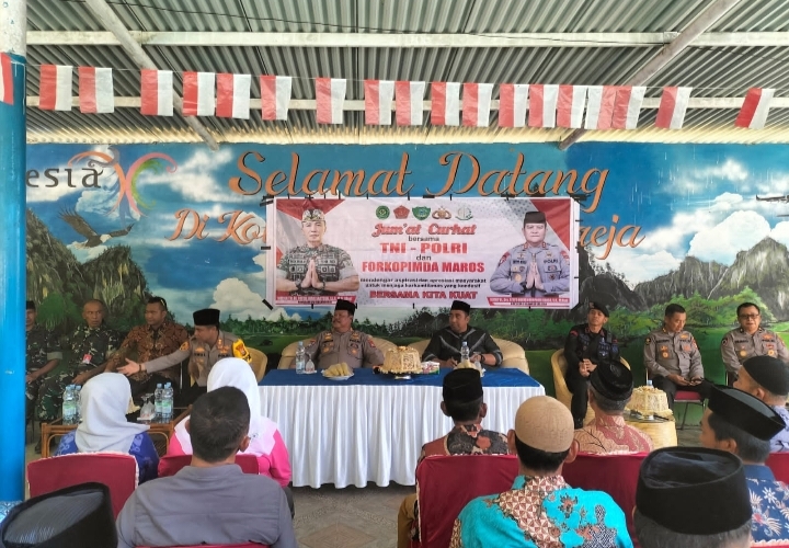 Dirbinmas Polda Sulsel bersama Bupati Maros Gelar Jumat Curhat, Di Wisata Doli Maros*