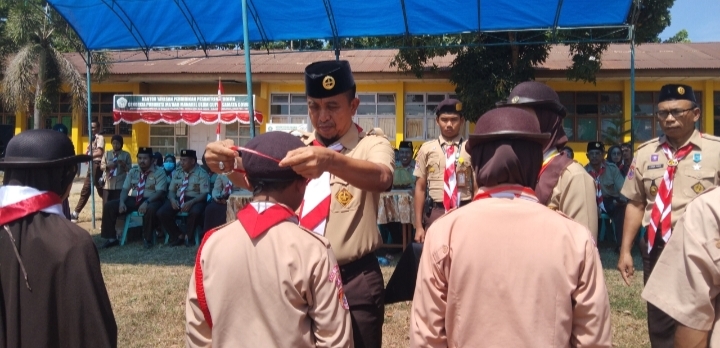 Camat Somba Opu, Tlah resmi Membuka peringatan hari Pramuka ke- 62 tahun di Kabupaten Gowa.