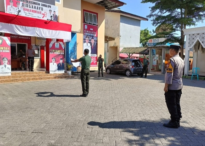 Pastikan Kesiapan Jelang HUT RI Ke-78, Sinergitas TNI-Polri Terus Tingkatkan Latihan Paskibraka dan pelaksana upacara Tingkat Kecamatan