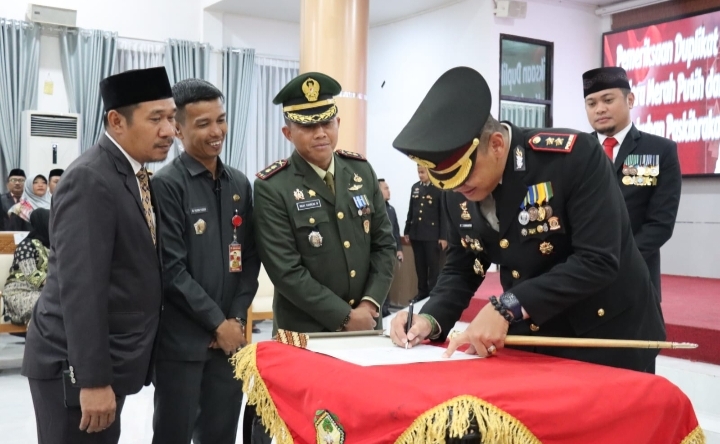 Hadiri Pengukuhan Pasukan Pengibar Bendera, Ini Pesan Kapolres Gowa