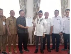 Pj Bupati Aceh Timur, Terima SK Pembangunan Jaringan Irigasi Sayap Kanan Jambo Aye