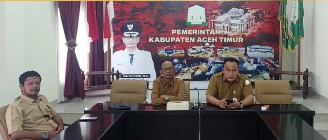 Plt Sekda Aceh Timur T.Reza Rizki, SH,M.Si Didampingi Plt Kepala Dinas