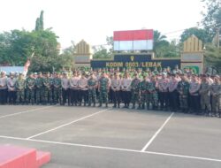 Pelaksanaan KTT ASEAN Ke-43, Dandim 0603/Lebak Pimpin Apel Gelar Pasukan