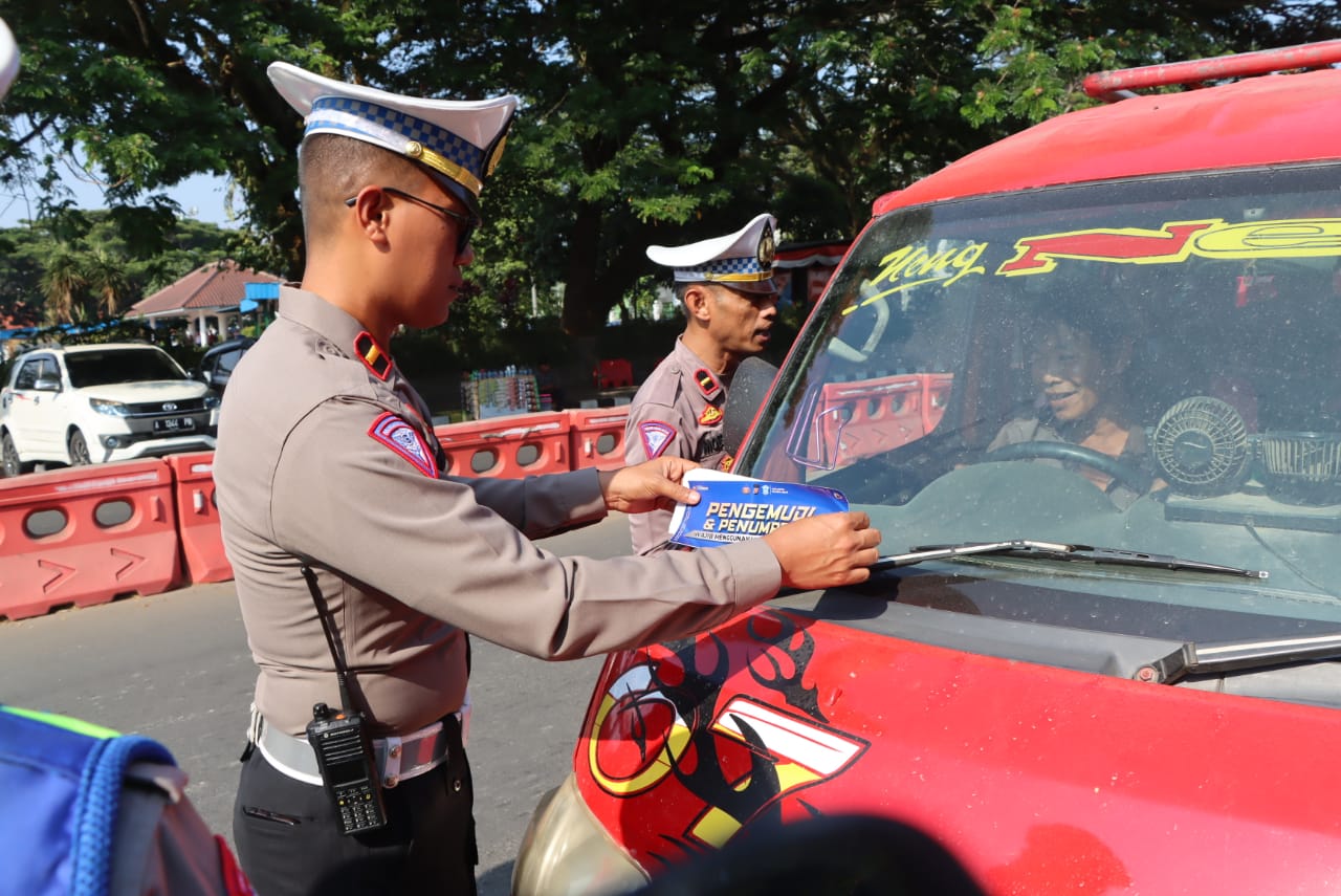 Hari Kedua, Polres Lebak Laksanakan Operasi Zebra Maung 2023 di Alun-alun Rangkasbitung