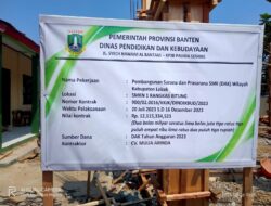 Pembangunaan Proyek SMKN 1Rangkasbitung Diduuga Matrialnya Tidak Memenuhi Spesifikkasi