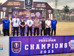 Dandim 0601/Pandeglang, Menyaksikan Laga Final Turnamen Sepak Bola Antar Kecamatan Piala Persipan Di Stadion Badak Pandeglang