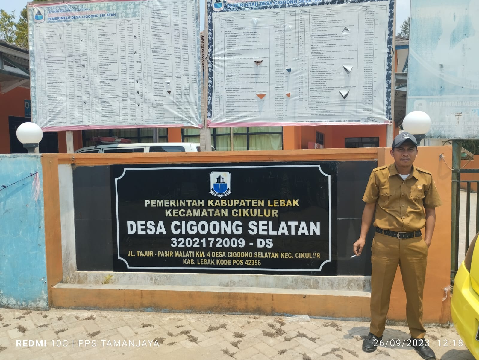 Anggaran pendapatan dan Belanja desa(APBDes)desa cigoong Selatan tahun 2022 sudah terrealisasi