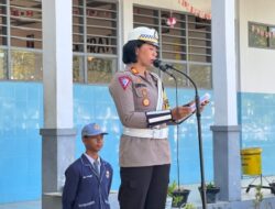 Gelar Police Goes To School, Kasatlantas Polres Gowa Sampaikan Hal Penting Ini Dihadapan Para Pelajar SMAN 19