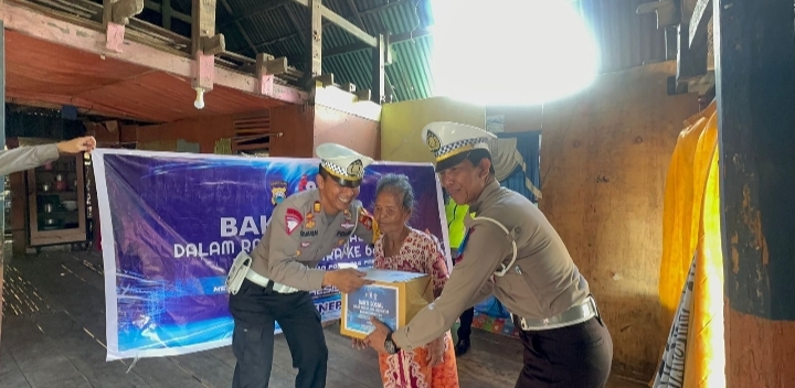 Sambut HUT Lalu Lintas Ke 68,Sat Lantas Polres Jeneponto Hadir di Tengah-tengah Masyarakat.