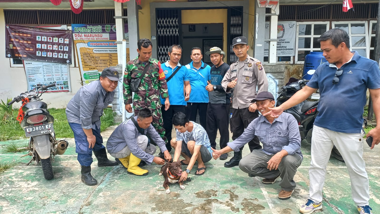 Polsek Samalantan Ditengah Vaksinasi Rabies Serempak