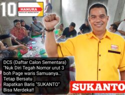 Sukanto Optimis,Hanura Dapil 2 Targetkan Raih Dua Kursi DPRD Kabupaten Landak.